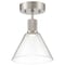 Access Lighting Port Nine Martini, Martini LED SemiFlush, Brushed Steel Finish, Clear Glass 63146LEDD-BS/CLR - alternate 1